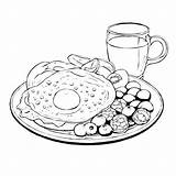 Coloring Pages Breakfast  145806 sketch template