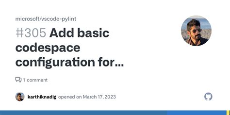 Add basic codespace configuration for development · Issue #305 ...