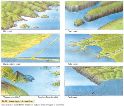 Types of Coastlines