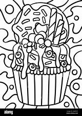 Muffin Coloring Pages sketch template