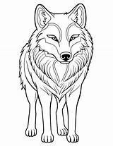 Wolves Coloring Pages sketch template