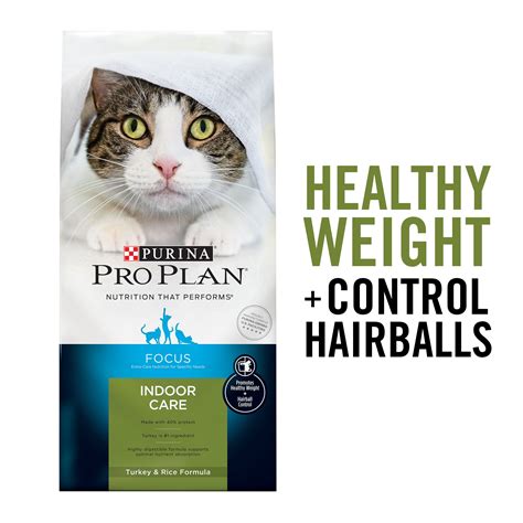 Purina Pro Plan Hairball, Healthy Weight, Indoor Dry Cat Food, FOCUS ...