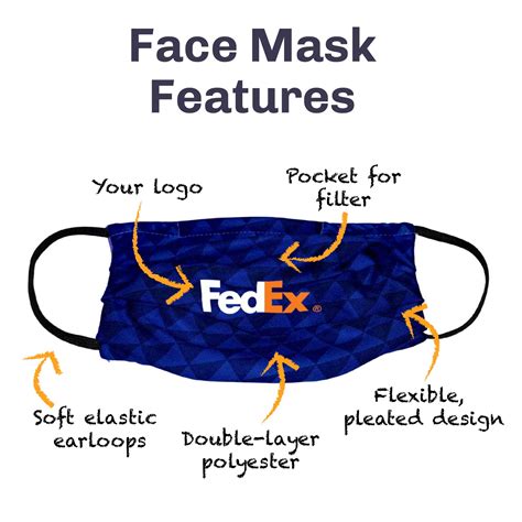 Custom Logo Face Masks, Pleated w/Filter Pocket | Plum Grove