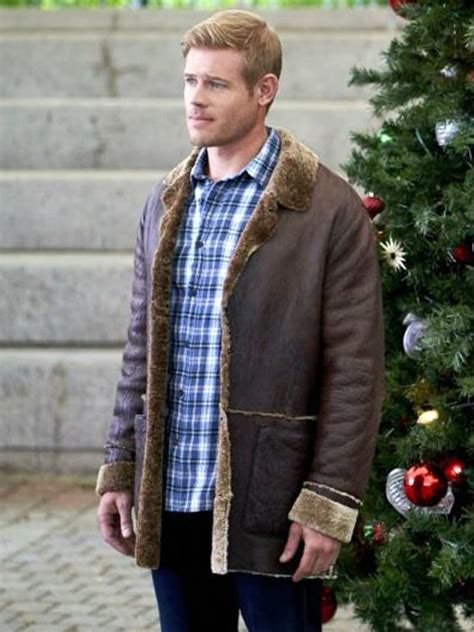 Trevor Donovan Nostalgic Christmas Brown Shearling Jacket