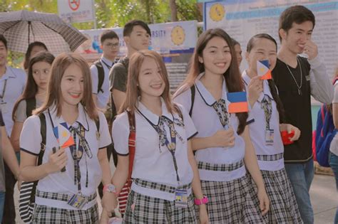 Philippine school uniform | Selfies poses, School uniform, New manila