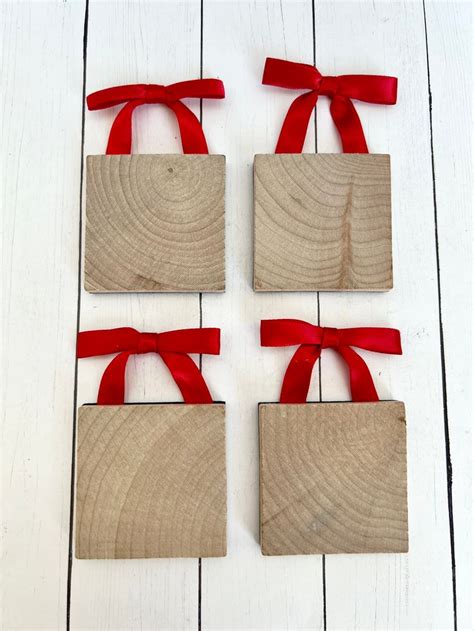 Blank 2 Mini Wood Ornaments for DIY Christmas Crafts - Etsy | Wood ornaments, Christmas crafts ...