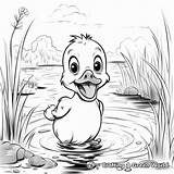 Yellow Duck Coloring Pages  Free & Printable sketch template
