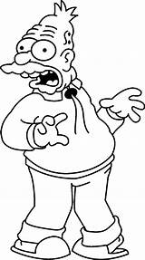 Free Printable Simpsons Coloring Pages For Kids sketch template