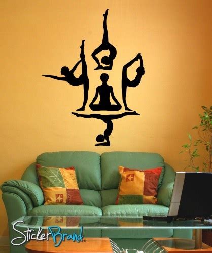 Yoga decals | Yoga studio decor, Yoga room, Yoga studio design