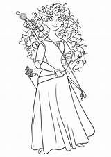 Merida Coloring Pages sketch template