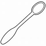 Spoon coloring Page Outline Book Line Art Drawing  sketch template