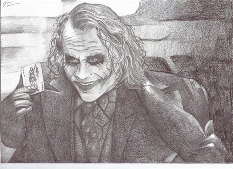 Heath Ledger Joker Drawing Sketch Drawing Skill - vrogue.co