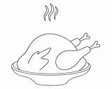 Coloring Meat Pages Beef Leg Printable Steak Turkey Sheets Color Piece  sketch template