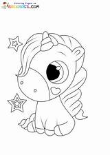 Baby Unicorn Coloring Pages sketch template