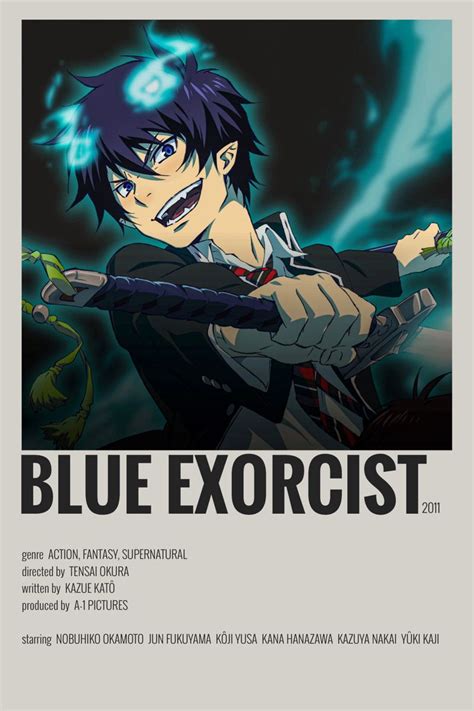 minimalist poster | Anime films, Blue exorcist anime, Anime