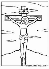 Jesus On The Cross Coloring Sheet Pages sketch template