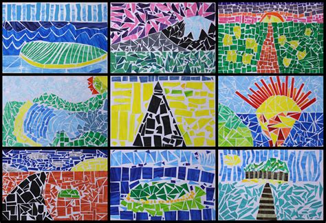 Art With Mr Hall: Mosaic Landscapes