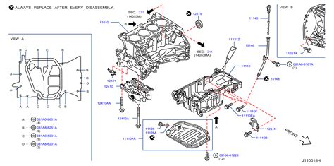 2013 Nissan Rogue Engine Crankshaft Seal (Rear) - 12279-6N200 - Genuine Nissan Part