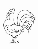 Rooster Coloring Pages Free Printable PDF sketch template