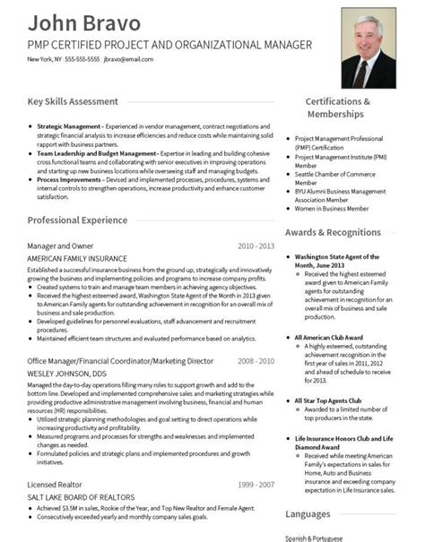 a professional resume for an office manager, it's designed to look like the front end