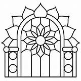 Mandala gate For coloring book 49045350 Vector Art At Vecteezy sketch template