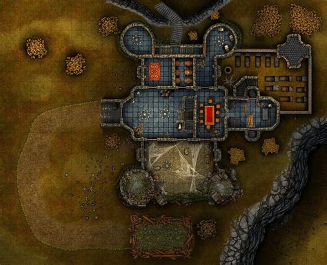 New map - Argynvostholt floor 1 (curse of strahd) - DnD Replay