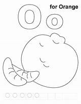 Letter O Coloring Pages Sketch Page sketch template