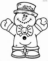 Snowman Coloring Picture Pages sketch template