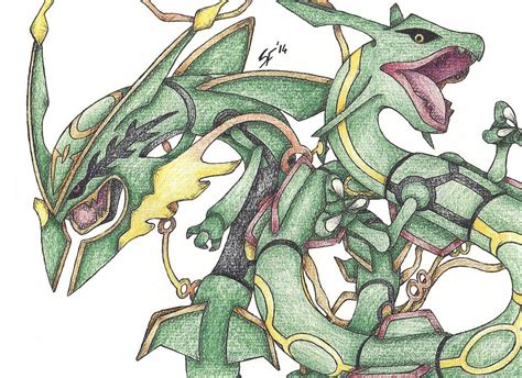 Rayquaza e MegaRayquaza | Pokemon sketch, Drawings, Pokemon