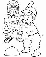 Dos Niños Jugando Beisbol Para Colorear Imprimir E Dibujar – ColoringLib sketch template