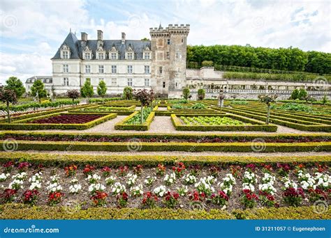 Colorful Garden at a French Chateau Editorial Photography - Image of ...