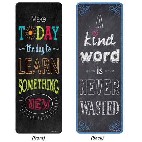 Chalk It Up! Motivational Quotes Bookmarks, Pack of 30 - CTP0445 | Creative Teaching Press ...