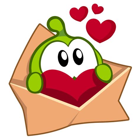 Cut the Rope Love Message Sticker. You got a letter, maybe there’s a loving little frog.. #game ...