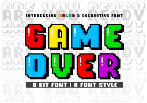 Game over Font - Font Canyon