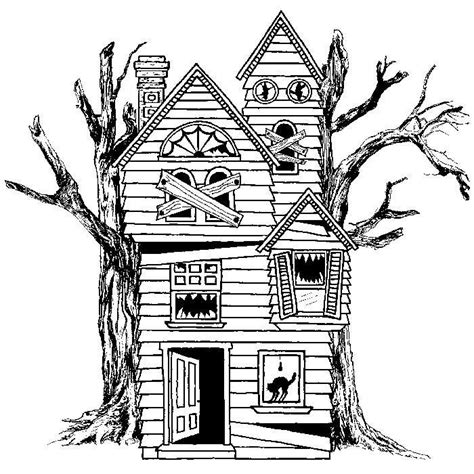 Haunted House 1560N | Haunted house drawing, Haunted house tattoo, Halloween drawings