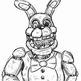 Fnaf Spring Bonnie Coloring Pages sketch template