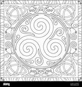 Coloring Page Illustration In Square Format For Adults Trsikelion  sketch template