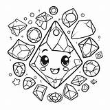Jewel Coloring Page sketch template