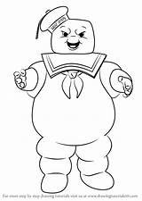 Learn How To Draw Stay Puft Marshmallow Man From Ghostbusters  sketch template