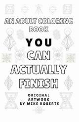 Amazoncom An Adult Coloring Book You Can Actually Finish  sketch template