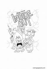 Inside Out Characters Coloring Pages sketch template