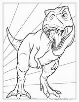 T Rex Printable Coloring Page sketch template