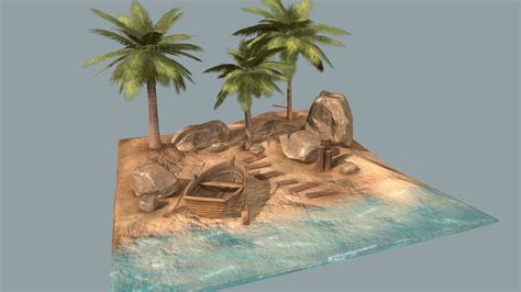 Beach Diorama - 3D model by Jodie Bavister (@jodiebavister) [5b6945b ...