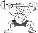 Coloring Pages Weightlifting Weights Sports Lifting Weight Color  sketch template