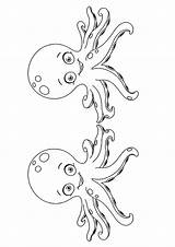 Cute Octopuses Coloring Page  Free Printable Pages For Kids sketch template