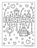 February Coloring Pages For Kids sketch template