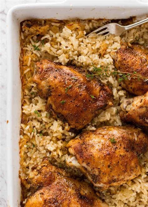 Oven Baked Chicken and Rice | RecipeTin Eats