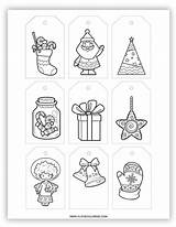 54 Christmas Gift Tag Coloring Pages Free PDF Printables  Simply sketch template