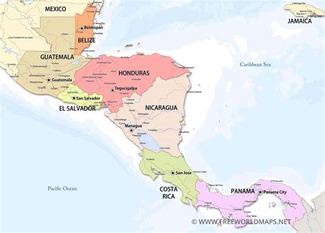 Map Of Central America