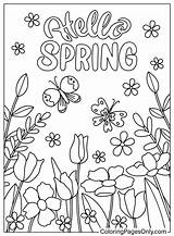 Coloring Page Spring  Free Printable Pages sketch template